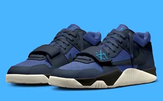 Men's Running Weapon Jordan Jumpman Jack Travis Scott Thunder Blue Shoes 017